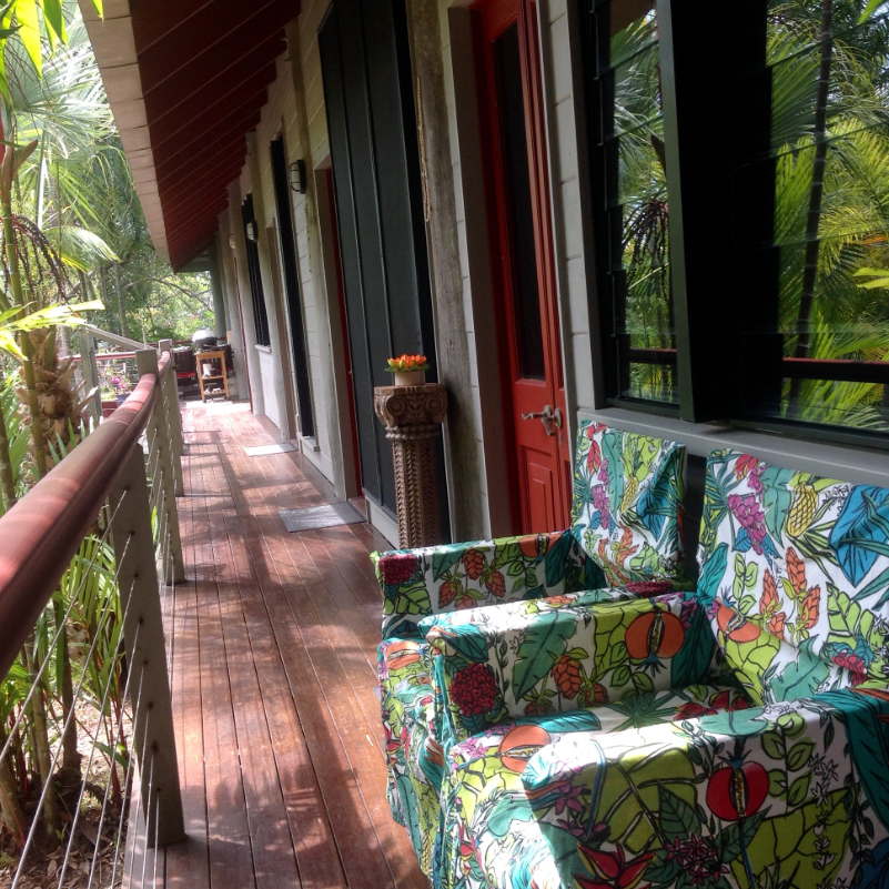 Guest verandah andguest room entrance